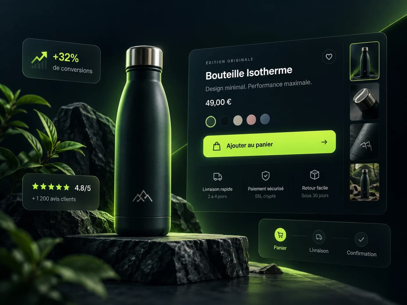 Agence Shopify Maroc – optimisation CRO d’une page produit Shopify au Maroc pour une boutique e-commerce